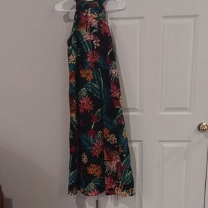 Floral Halter Neck Dress